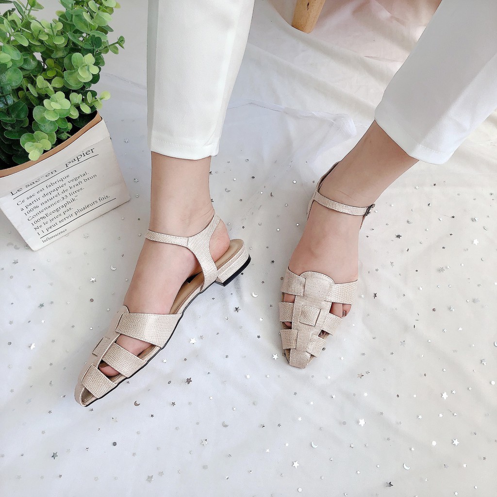 GIÀY SANDAL NỮ RỌ CHIẾN BINH CÁ SẤU 2P VNXK