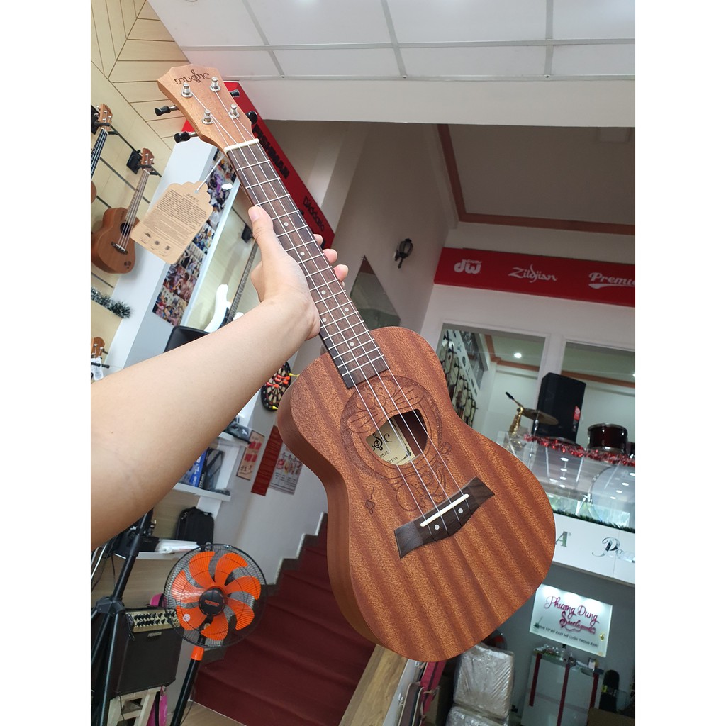 Đàn Ukulele Gỗ chính hãng Music size Concert - Doraemon