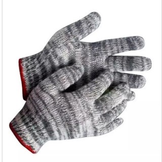 Mua 10 găng tay sợi bảo hộ lao động màu ghi / găng tay làm vườn