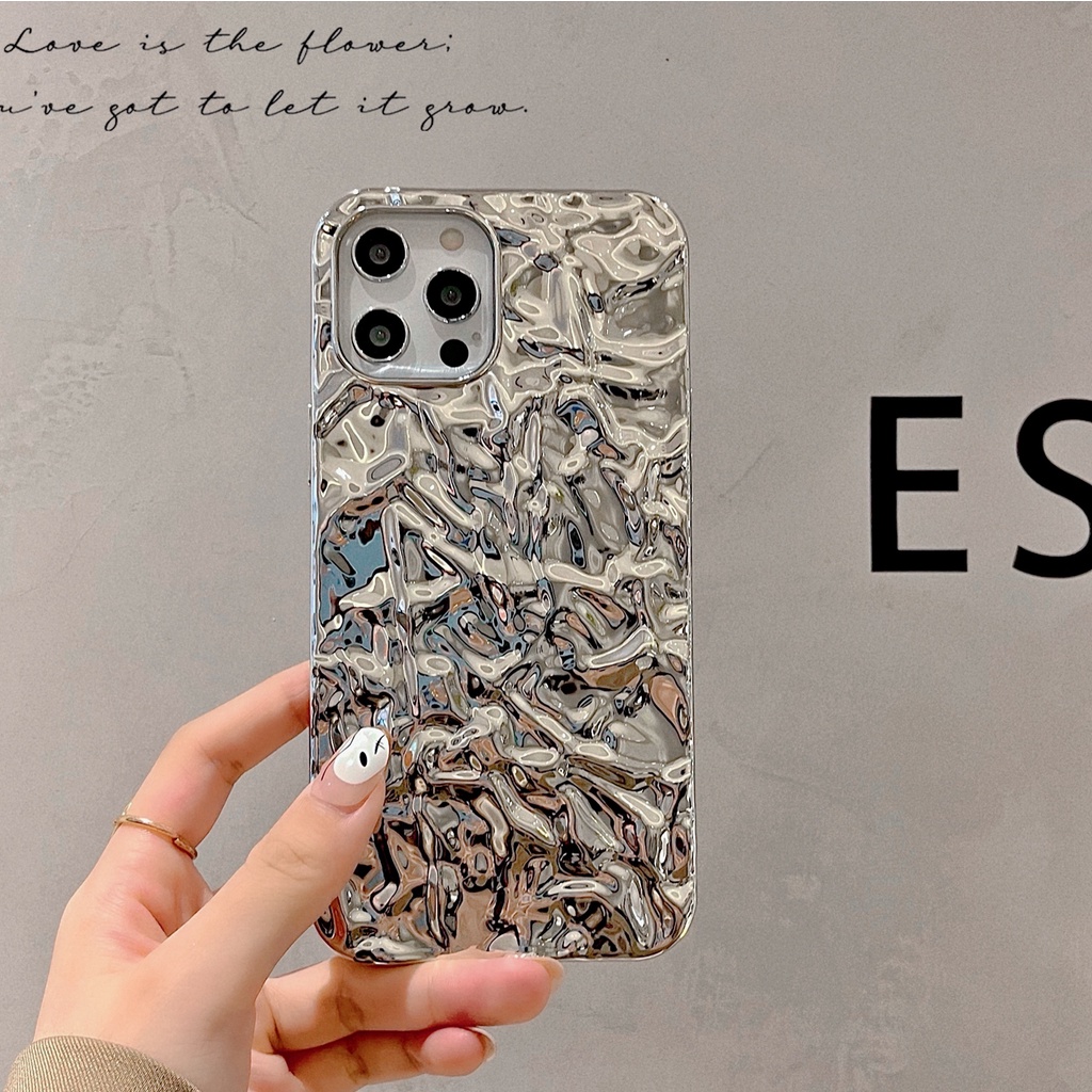 Ốp Điện Thoại iPhone 14 13 12 11 Pro Max 8 + 7 14 Plus X XS Max XR X 14 promax 13 prm Mềm Chống Sốc Họa Tiết Giấy Bạc Cho iPhone