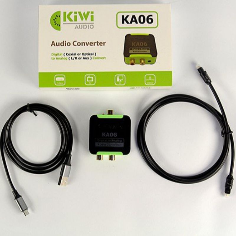 Bộ chuyển đổi âm thanh Digital sang Analog KiWi KA06 cao cấp - Hàng Chính hãng