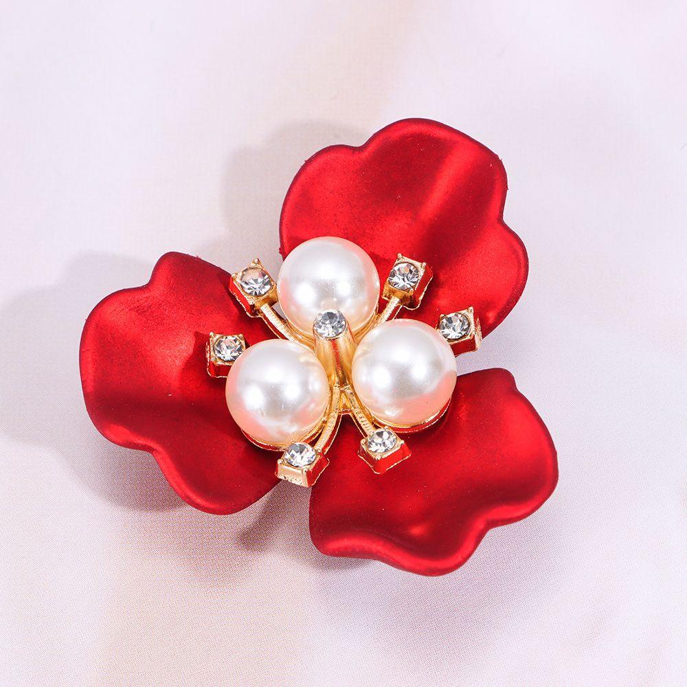 Bộ 5 Kẹp Tóc Hình Hoa May Vá Trang Trí Quần Áo