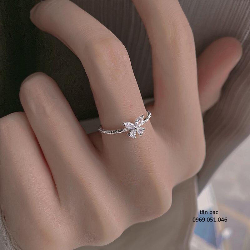 nhẫn nữ bạc ta 925 , phong cách hàn quốc hót nhất năm nay - TRANG SỨC TÂN BẠC
