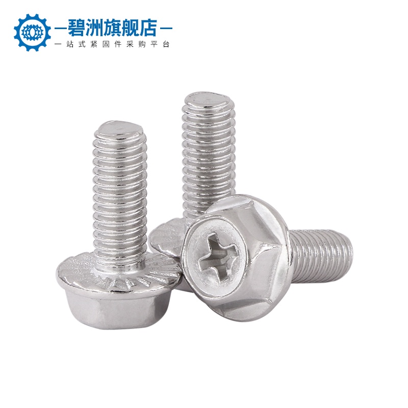 Bu Lông Lục Giác Mở Rộng Bằng Thép Không Gỉ 304 Có Răng Chống Trượt