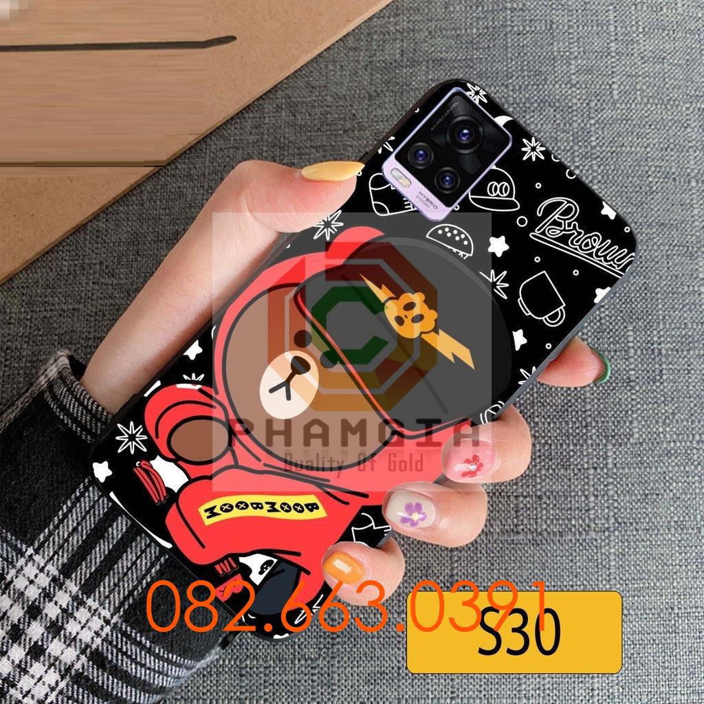 Ốp lưng Vivo V20 dẻo in hình thỏ cony dễ thương