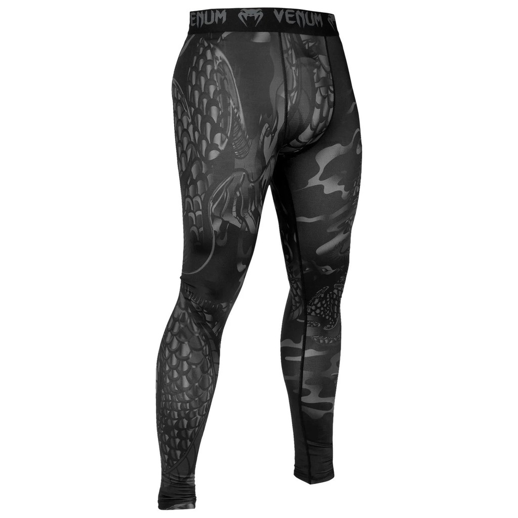 Quần bó Venum Spats Dragon's Flight Spats - Black/Black