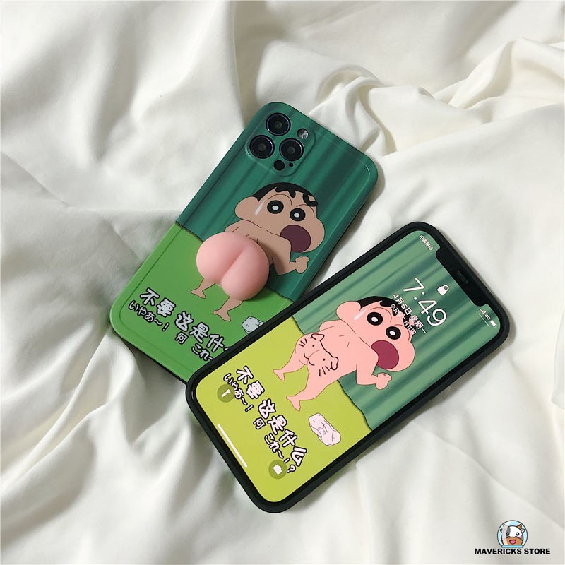 Ốp Lưng In Hình Cậu Bé Bút Chì Dễ Thương Cho Iphone 12 / 11pro / Max / X / Xs / Xr / Iphone7 / 8 / Plus / Mini / 11