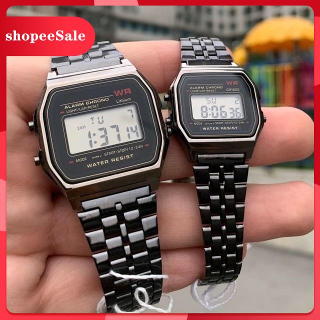 (Hàng Mới Về) Đồng hồ nam nữ Casio A159 WR06, dây thép không gỉ sang trọng,kiểu dáng hot nhất 2021