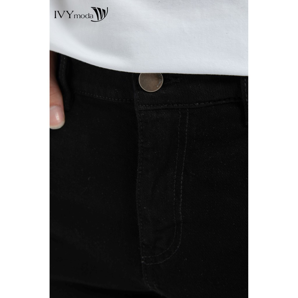 Quần sooc bò đen nam IVY moda MS 23E2616