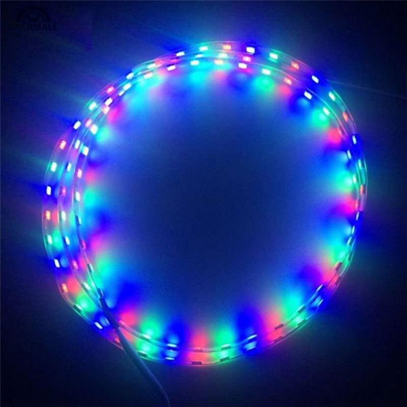 Đèn LED dải 90 cm SMD 3528 Băng linh hoạt Đèn dải băng Ray Đèn nội thất ô tô Đèn khí quyển 12V