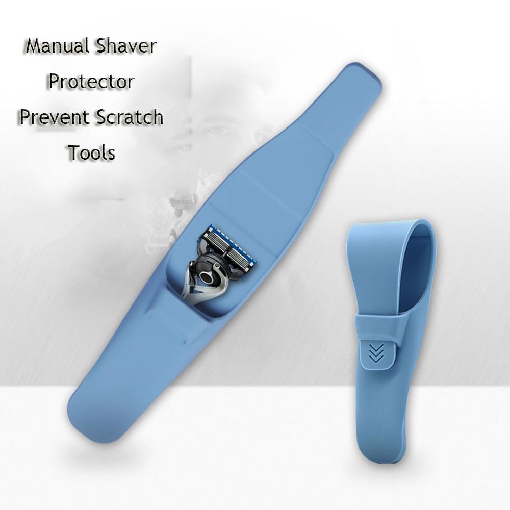 1 Hộp Đựng Dao Cạo Râu Bằng Silicon Chống Trầy Xước Tiện Dụng Mang Theo Du Lịch