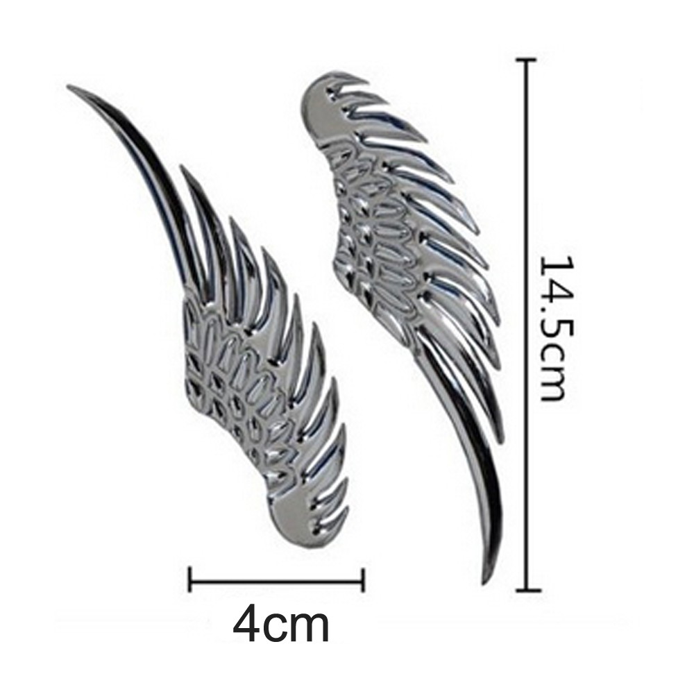Decal dán trang trí hình đôi cánh 3D cho xe hơi