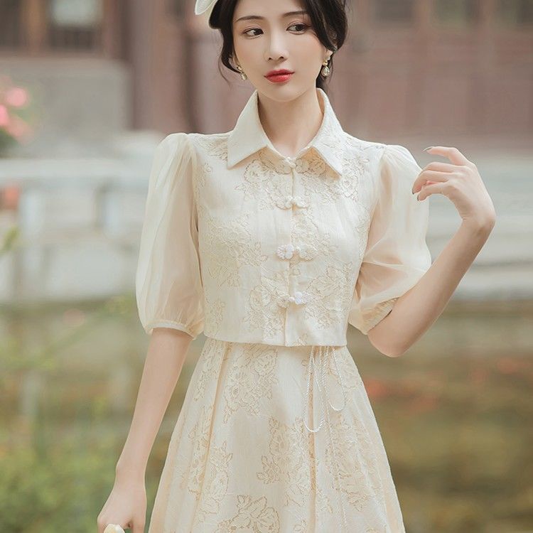 Set đầm nữ phong cách Trung Hoa cổ điển