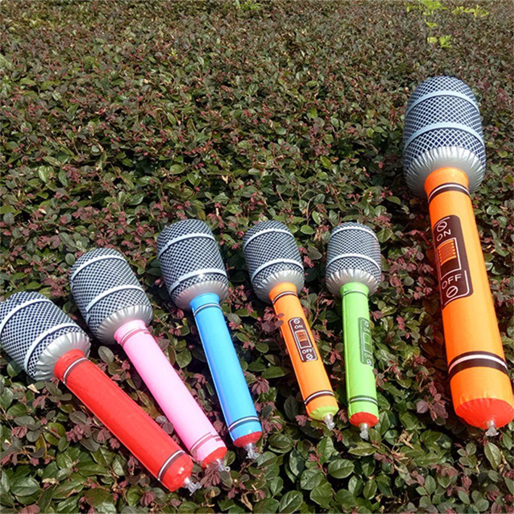 MOCHO for Swimmig Pool Inflatable Speaker Disco Party Karaoke Balloons Microphone Balloons Blow Up Boy Rapper Funny Balloons Kids Gift Mike Ballon Toy Birthday Party Inflatable Microphone Toys