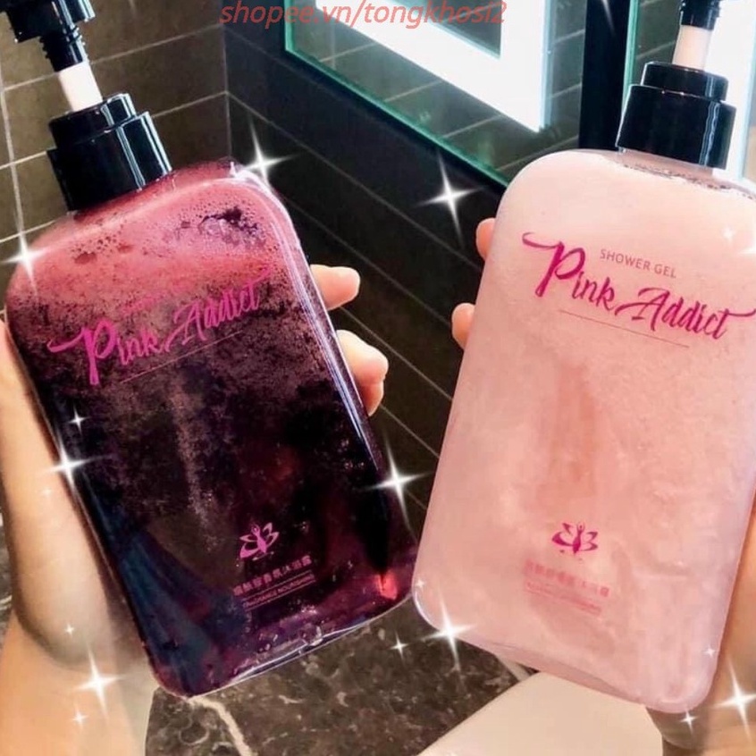 Sữa tắm nước hoa Pink Addict nhũ hồng đỏ T2