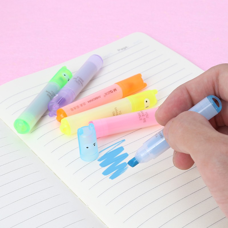 Set 6 bút highlight màu sắc dễ thương