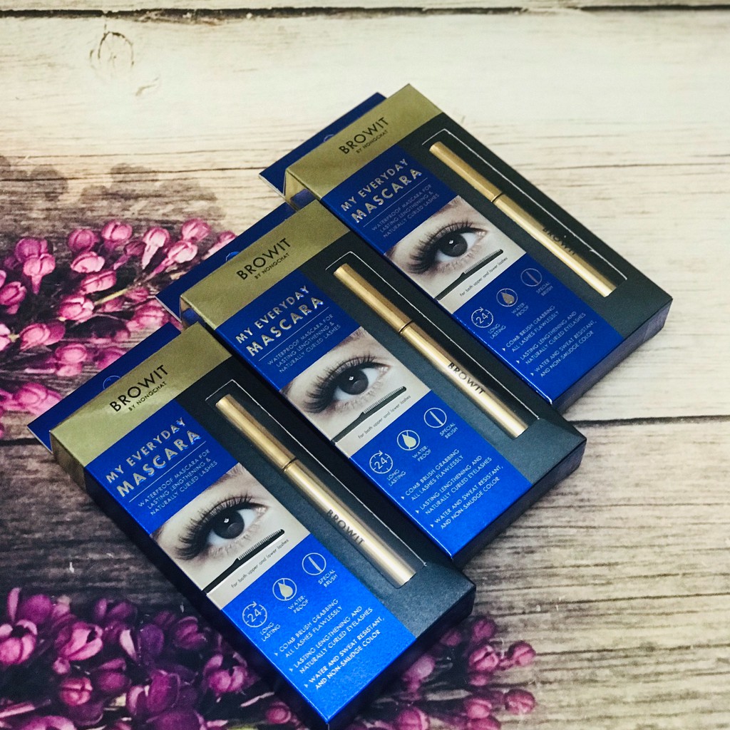 Mascara Browit Nongchat Thái Làm Dày Dài Mi Chuyên Dụng Cho Makeup