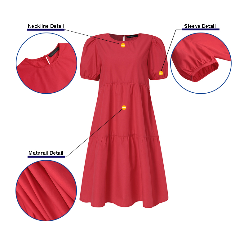 Đầm Nữ Zanzea Tay Ngắn Kiểu Dáng Thời Trang Quyến Rũ