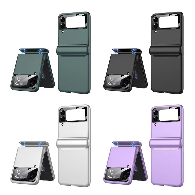 Ốp Điện Thoại Từ Tính Chống Sốc Bảo Vệ Toàn Diện Sang Trọng Cho Samsung z flip 3 / 5g