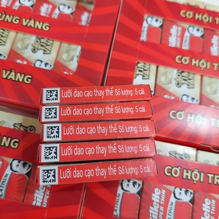 Lưỡi Lam Gillette - Hộp 100 Lưỡi (20 hộp nhỏ, mỗi hộp 5 lưỡi)