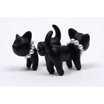 Khuyên tai hình báo đính ngọc trai thời trang cá tính