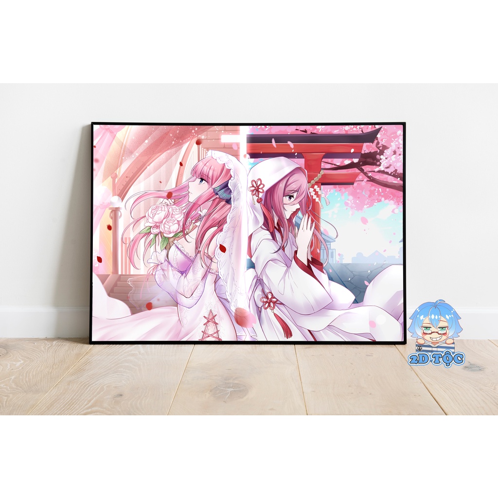 POSTER A3 CAO CẤP TREO TƯỜNG NAKANO NINO (17) ANIME 5-TOUBUN NO HANAYOME BY 2D TỘC SHOP