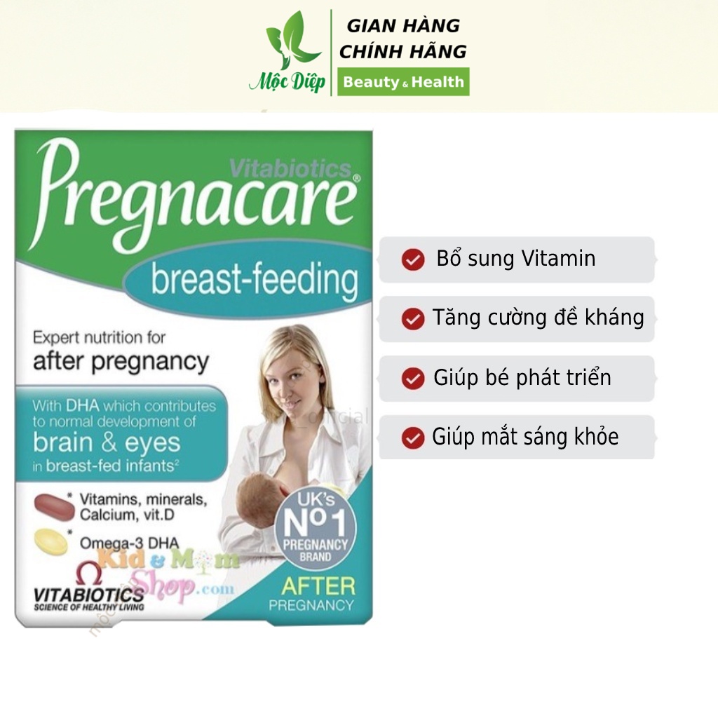 Vitamin tổng hợp Anh Quốc Vitamin bú sau sinh Anh Prenacare breast-feeding tăng chất lượng sữa mẹ - Mộc Diệp
