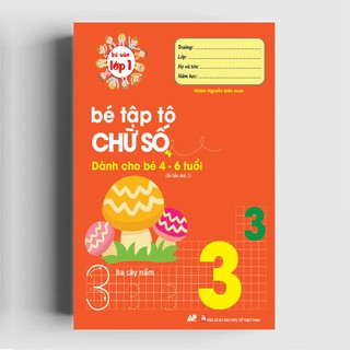 Sách - Bé Tập Tô Chữ Số Dành Cho Bé 4 - 6 Tuổi (An Phước Books 2020)