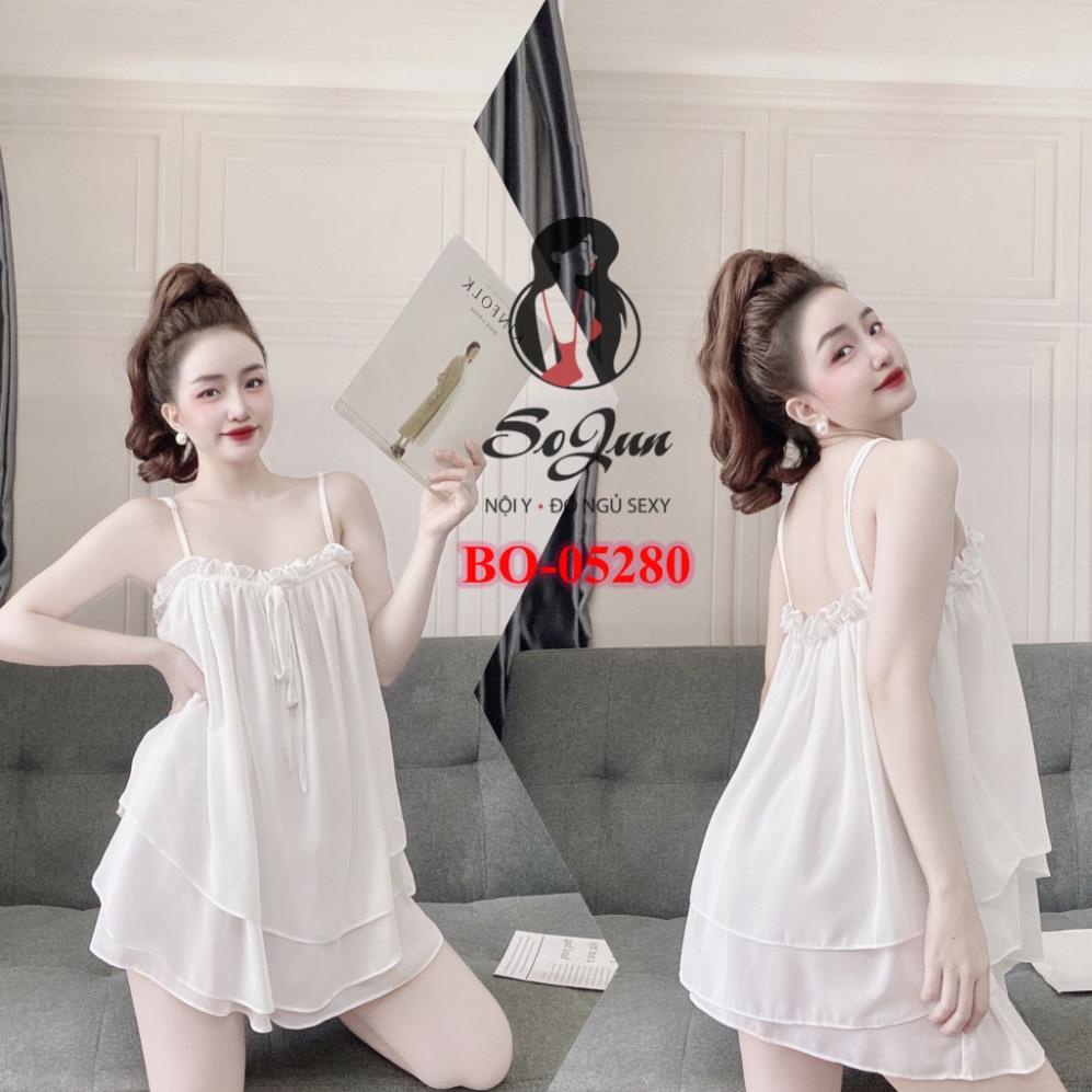 Đồ Mặc Nhà BigSize nữ ❣️FREE SHIP ❣️ Bộ Chiffon Nhún Bèo BO-05280 size 45<75 kg | BigBuy360 - bigbuy360.vn