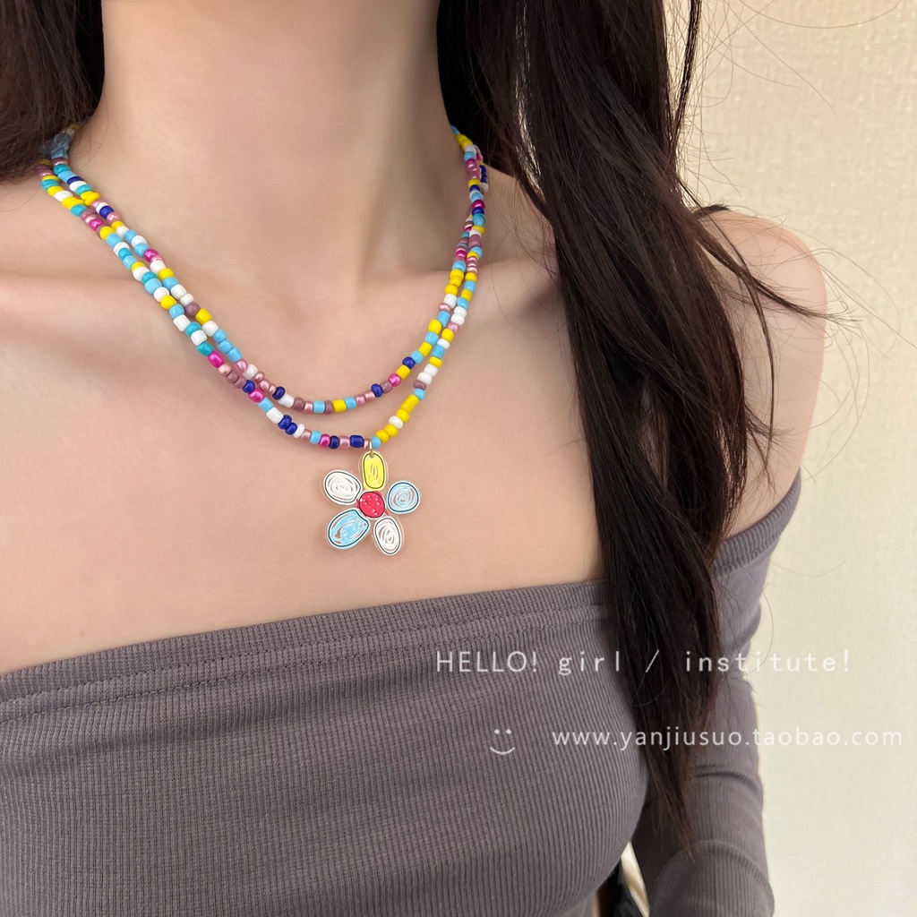 Vòng cổ Nhiều Lớp Mặt Hình Bướm Phong Cách Bohemian Cho Nữ