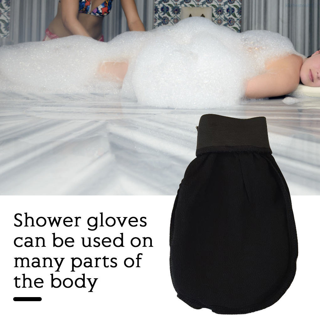 (Hàng Mới Về) Găng Tay Tắm Tẩy Tế Bào Chết Màu Đen Cho Toàn Thân / Chân / Cánh Tay Hiệu Quả | BigBuy360 - bigbuy360.vn