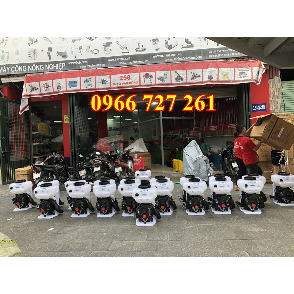 Máy phun thuốc 2 thì xăng pha nhớt mạnh mẽ Kawasaki TK65 đại hạ giá tại Savimax