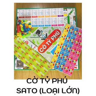 (Loại lớn ) Cờ tỷ phú ( Monopoly ) Dạy Con Tư Duy Làm Giàu,Phiên Bản Siêu To,Vừa Chơi Vừa Học Bổ Ích- MSKUN038
