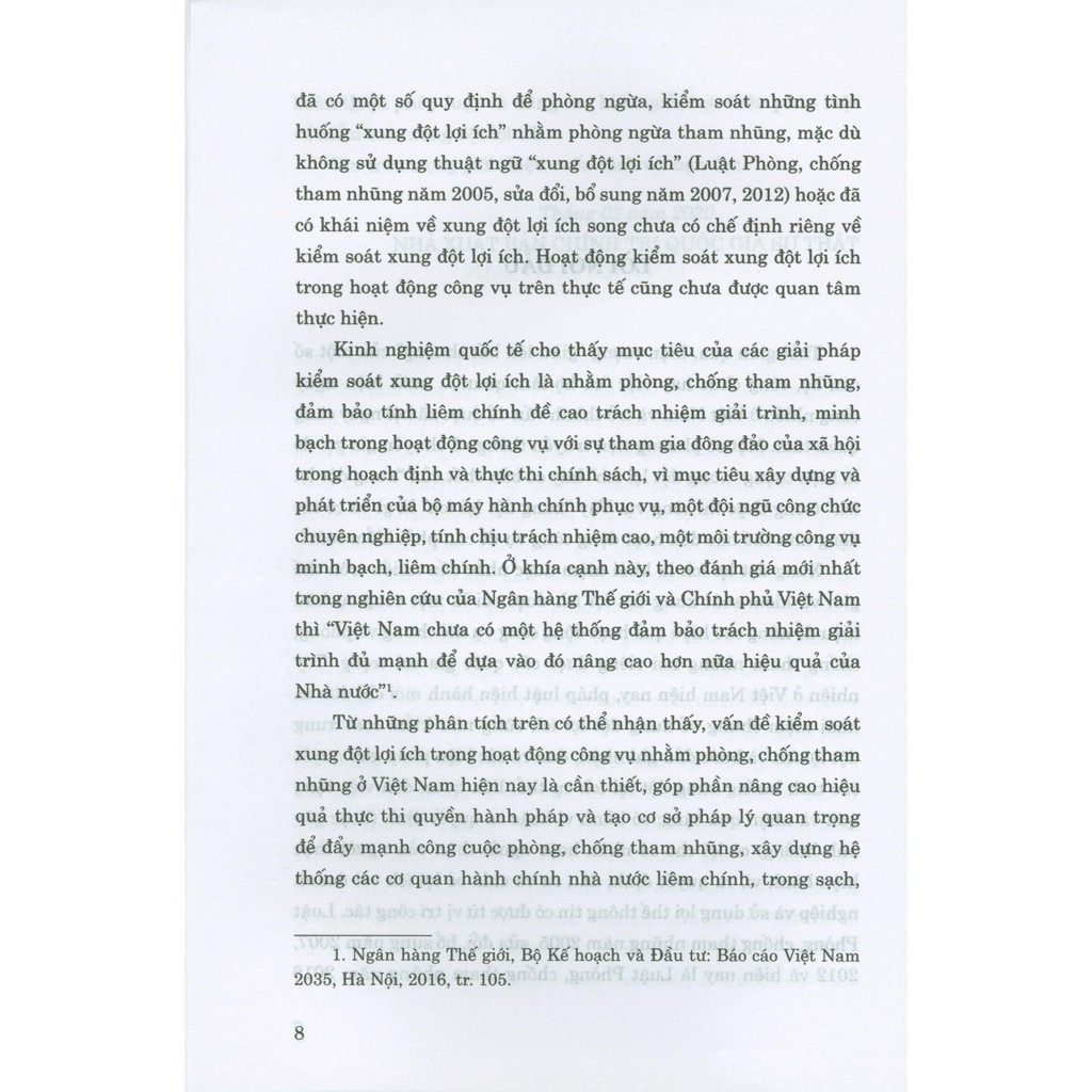 Sách - Kiểm Soát Xung Đột Lợi Ích Nhóm Trong Hoạt Động Công Vụ Nhằm Phòng Ngừa Tham Nhũng Ở Việt Nam Hiện Nay | BigBuy360 - bigbuy360.vn