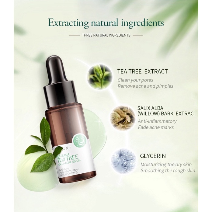 88569 A8 Serum Tràm Trà Laikou 17ml Giúp Giảm Mun. Giảm Thâm Cho Da