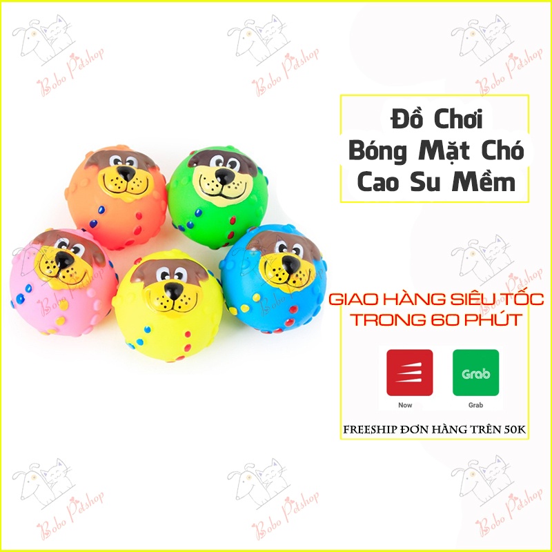 Đồ Chơi Bóng Màu Hình Corona Chút Chít Gặm Đỡ Ngứa Răng Cho Chó Mèo Con - Bobo Pet Shop Hà Nội