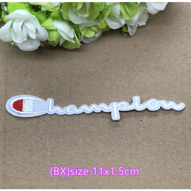 Miếng Dán Ủi Quần Áo Nhiều Kích Thước Đặc Biệt Thêu Chữ champion Có Thể Được Làm Bằng Tay diy