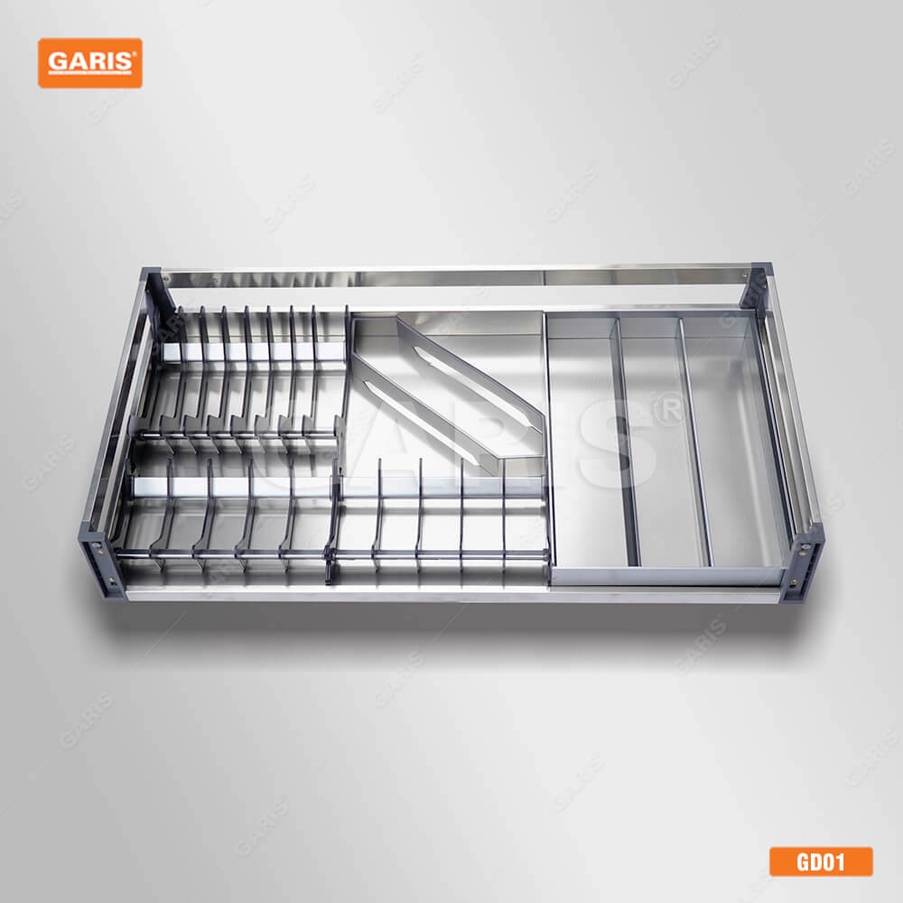 [FREESHIP HCM] Giá Bát Đĩa Garis GD01 - Inox Hộp- Dùng Cho Cánh Kéo