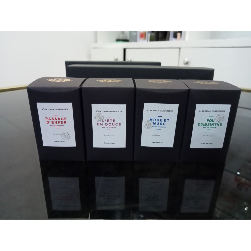 ❤️Bộ Nước Hoa ❤️ Set mini unisex L'artisan Parfumeur 4 chai / 10ml chai. Hương thơm Vừa ngọt ngào vừa quyến rũ.
