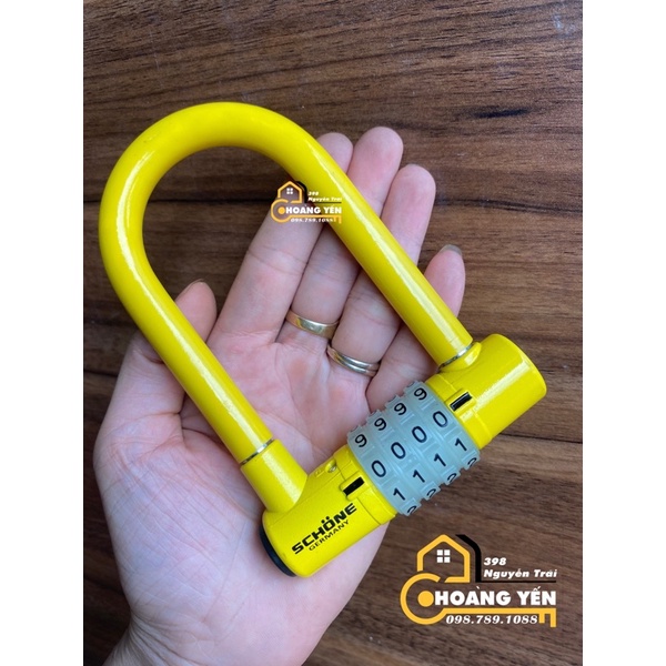 Khoá số Schone, khoá mật mã U 4 số, Ổ khoá số SCHONE SC802 - KT lọt lòng 10cm x 6cm, Đổi Mật Khẩu Tùy Ý