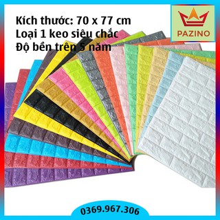 [Loại Dày 5 li] Xốp Dán Tường 3D Phòng Ngủ Giả Gạch Đủ  Màu Sắc Trang Trí Nhà Cửa