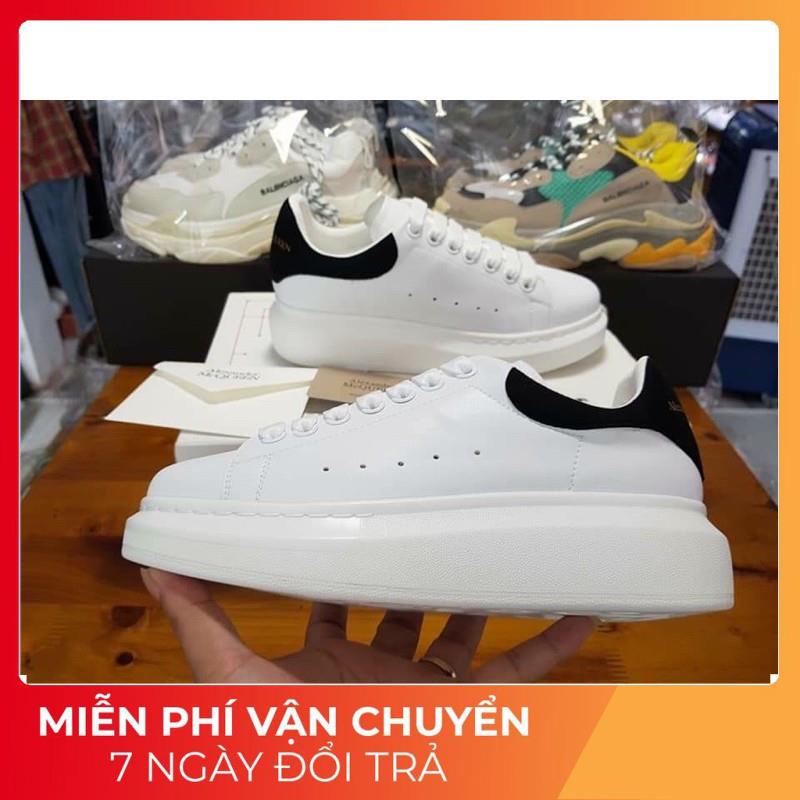 (Zep một một⚡️Tặng ful bok phụ kiện+vớ+quà⚡️)Giày thể thao,sneaker nam nữ MC trắng gót đen bản Trung Quốc.Tăng chiều cao