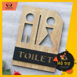💥[ SIÊU HOT ]💥 Bảng gỗ toilet trang trí decor cửa nhà vệ sinh chỉ dẫn cho khách hàng 🔥