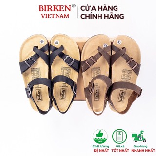 Giày birken vietnam sandals da bò unisex xuất khẩu châu âu mã D14 bioline thumbnail