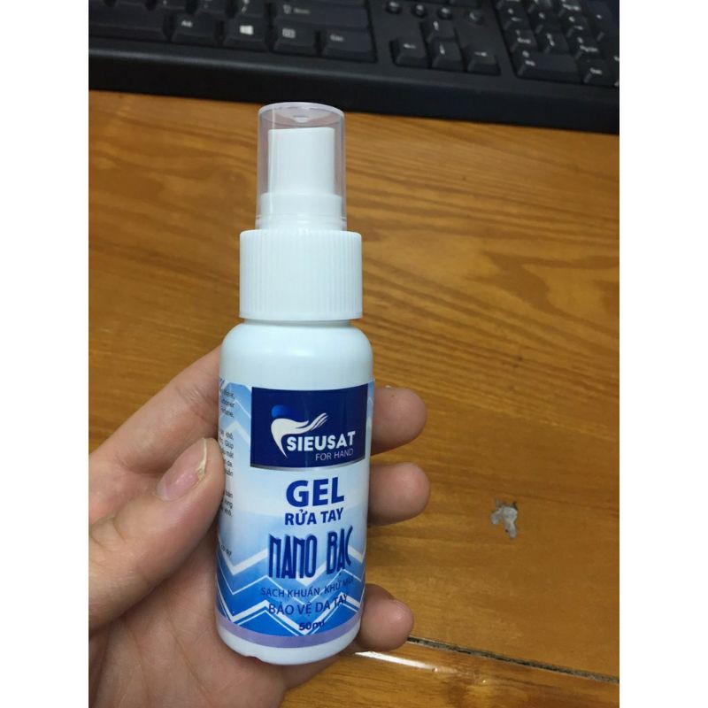 (Chính hãng) Gel rữa tay khô SIEUSAT Nano bạc 500ml | BigBuy360 - bigbuy360.vn