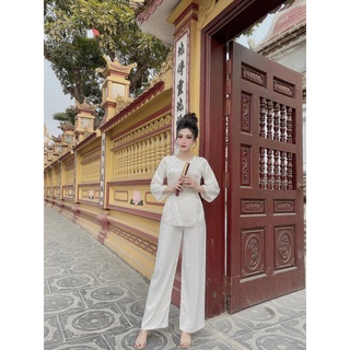 Set Bộ Đi Lễ Chùa Cách Tân Cao Cấp