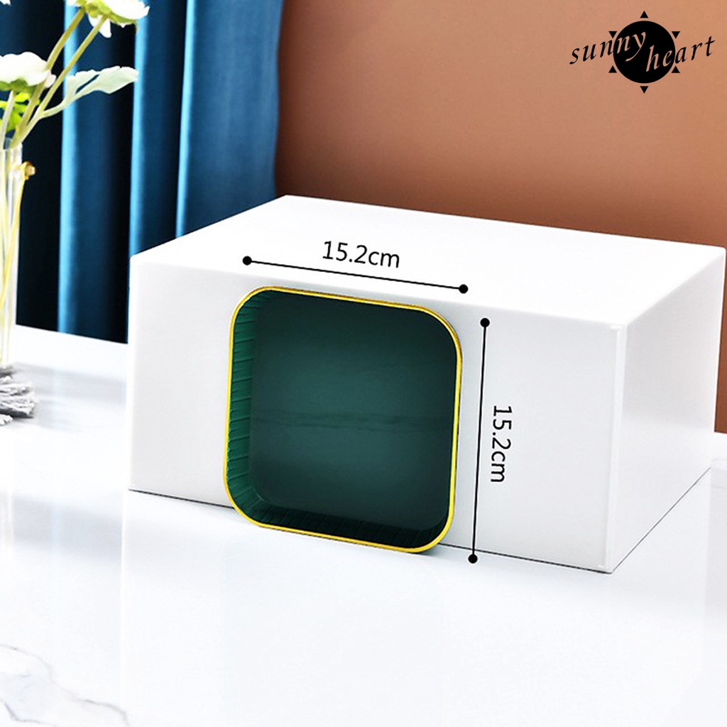 Khay Đựng Trái Cây/ Trà/ Thức Ăn Trong Suốt Chống Trượt Kiểu Bắc Âu Sang Trọng
