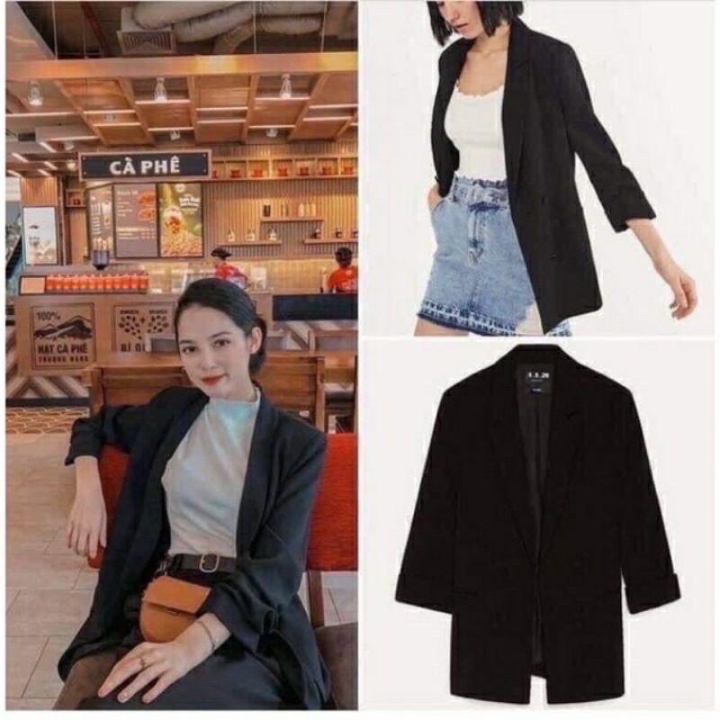 Áo khoác vest Bsk (bershka) xuất sale rẻ hình thật