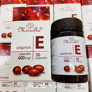 Vitamin E đỏ Mirrolla NGA 270mg, Nga mẫu mới