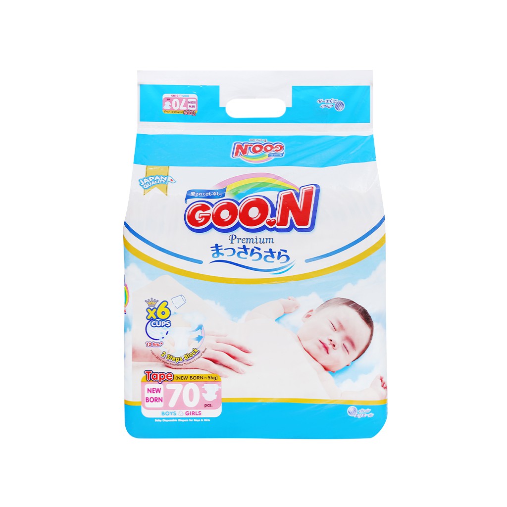 Tã bỉm dán GooN Premium Newborn NB70